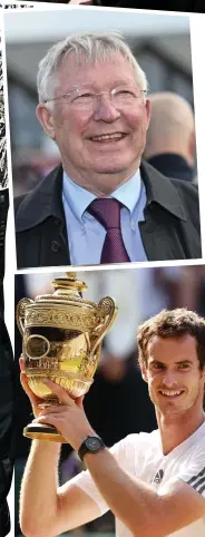  ?? ?? ... from top, McCartney and Lennon, Alex Ferguson and Andy Murray