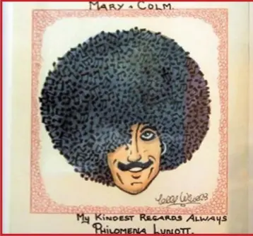  ??  ?? LEFT: A Terry Willers drawing of Phil Lynott.