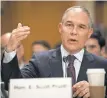  ?? JACK GRUBER, USA TODAY ?? Scott Pruitt is nominated to lead the EPA, an agency he has sued several times.