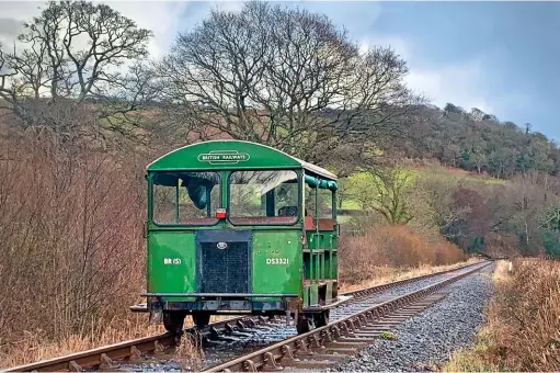  ?? C. BINES ?? The society’s Type 27 Wickham Trolley No. 6646/B6W/ PWM3767 in use at the South Devon Railway.