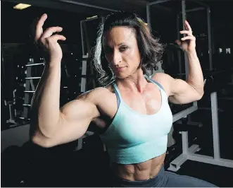  ?? LEAH HENNEL/ POSTMEDIA ?? Tamara Qureshi, at Kensington Fitness, is one of 10 Canadian profession­als invited to the elite Arnold Sports Festival in Ohio next week.