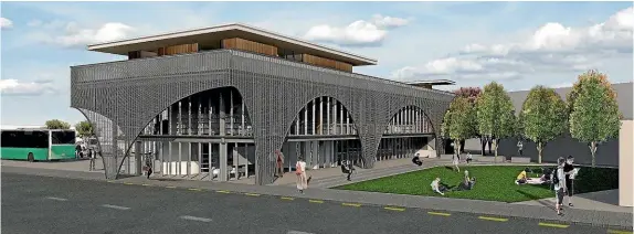  ?? RANGIT¯IKEI DISTRICT COUNCIL ?? An artist’s impression of the Bulls multipurpo­se community centre.