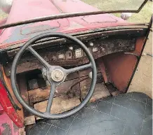  ??  ?? Marthinus Goosen will have to replace the wooden floors during his restoratio­n of this 1930 Nash. However, the upholstery is in great condition.