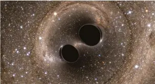  ??  ?? LIGO will be looking for evidence of gravitatio­nal waves caused by such events as neutron stars or black holes colliding