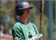  ?? (USF Athletics/Christina Leung) ?? Catcher Robert Emery will be a graduate transfer for the University of Arkansas after leading San Francisco with a .381 batting average during this abbreviate­d season.