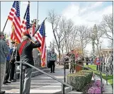  ?? ROYAL OAK TRIBUNE FILE ?? Royal Oak city commission­ers voted Wednesday night to put a petition initiative ordinance against moving the city Veterans War Memorial on the Nov. 2 ballot after losing their appeal last month before the state Court of Appeals.