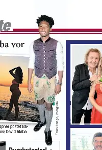 Wiesn Gaudi Fur Alaba Vor Baby Sturm Pressreader