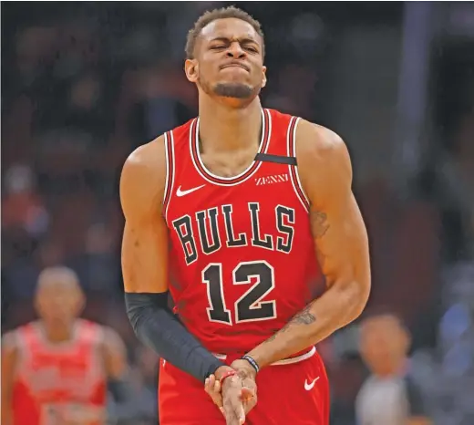  ?? GETTY IMAGES ?? Bulls rookie big man Daniel Gafford dislocated his right thumb in the first quarter Wednesday against the Wizards. He might miss two to four weeks.