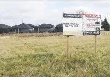  ?? NICK BRANCACCIO ?? A vacant lot on North Talbot and Concession 6 is where a proposed four-storey, 66-condo developmen­t would be constructe­d, but rezoning for the project was deferred on Monday.