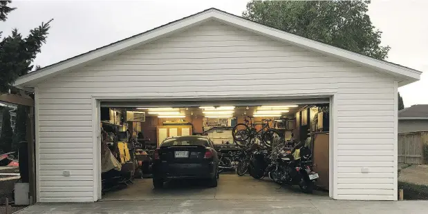  ?? — PHOTOS: MICHAEL ROGALSKI ?? There aren’t any special projects in Michael Rogalski’s garage, rather space for him to maintain his family’s vehicles.