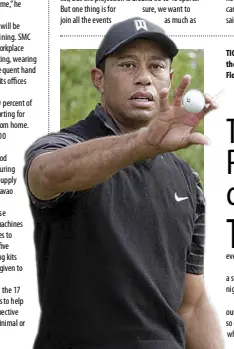  ??  ?? TIGER WOODS speaks out for the first time since George Floyd’s death.