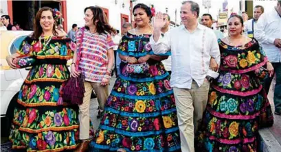  ??  ?? ARRANQUE. José Antonio Meade, ayer, en su inicio de precampaña en Chiapas.