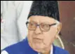  ??  ?? Farooq Abdullah