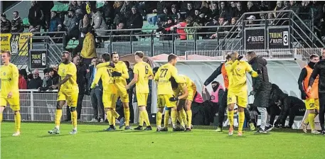  ?? | PHOTO : THIERRY MORIN ?? Dinan Léhon a réussi un beau coup hier soir..