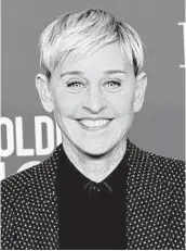  ?? CHRIS PIZZELLO/INVISION ?? Ellen DeGeneres, seen in January, used her talk show’s opening monologue to address workplace allegation­s.