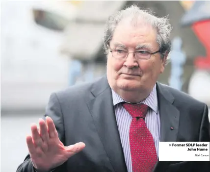  ?? Niall Carson ?? > Former SDLP leader John Hume