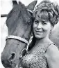  ??  ?? Christel in 1965 with her favourite stallion Kaschan