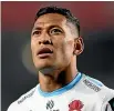  ?? PHOTOSPORT ?? Israel Folau’s comments were not so much hate speech as dumb speech.