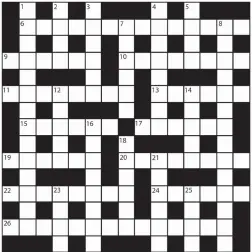  ?? PRIZES of £20 will be awarded to the senders of the first three correct solutions checked. Solutions to: Daily Mail Prize Crossword No. 15,551, PO BOX 3451, Norwich, NR7 7NR. Entries may be submitted by second-class post. Envelopes must be postmarked no l ??