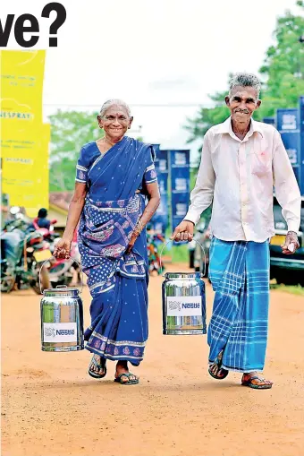  ??  ?? File picture of fresh milk farmers who get a decent income.