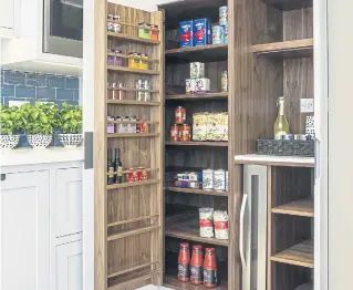  ?? ?? A modern kitchen with pantry
Picture: PA Photo/LLI Design