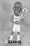  ?? ?? Tony Parker, 2005 NBA Champions Legends of the Court bobblehead: Sold for $150.