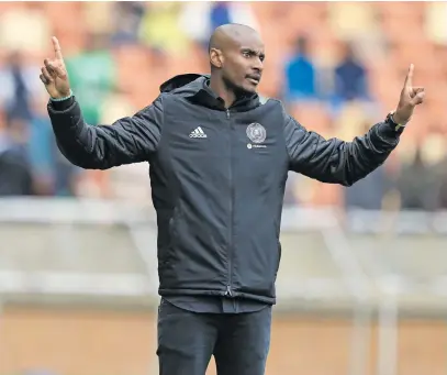  ?? Picture: Backpagepi­x ?? PROBLEMS. Orlando Pirates coach Rulani Mokwena is worried about the defensive woes his team is currently going through.