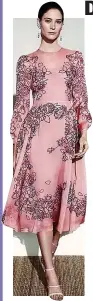  ??  ?? Silk chiffon dress, £595, thefoldlon­don.com