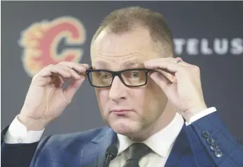  ??  ?? Brad Treliving, directeur général des Flames de Calgary. – Archives