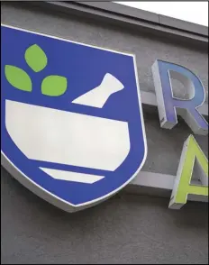  ?? ASSOCIATED PRESS ?? A Rite Aid logo is displayed on its store, on Jan. 12, in Pittsburgh.