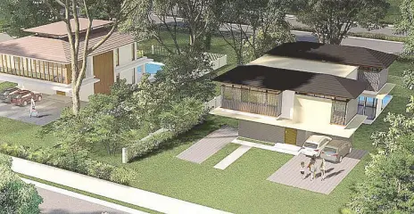  ??  ?? Eco-friendly lifestyle: Trava’s concept houses are designed with nature in mind.