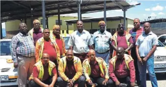  ?? Picture: ABONGILE SOLUNDWANA ?? ALL READY: Komani ’ s Uncedo Taxi Service Associatio­n team are ready to patrol