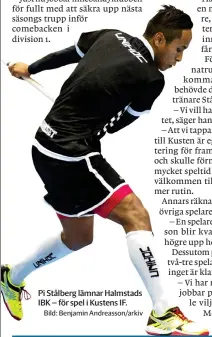  ?? Bild: Benjamin Andreasson/arkiv ?? Pi Stålberg lämnar Halmstads IBK – för spel i Kustens IF.