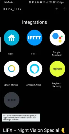  ??  ?? LIFX is one of the more full featured light bulb apps available and will connect to Alexa and the Google Assistant.