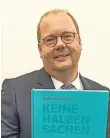  ?? FOTO: STADT DUISBURG ?? „Keine halben Sachen“: Gebag-Chef Wortmeyer.