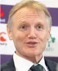  ??  ?? PRAISE Irish coach Joe Schmidt