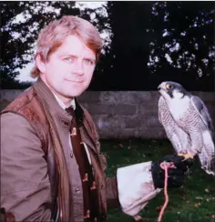  ??  ?? A younger Don looking after rescued birds with the Irish Wildbird Conservanc­y.