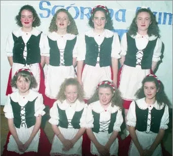  ??  ?? The victorious Mallow figure dancers: Nicola Cogan, Triona Lane, Ciara O’Leary, Caroline O’Regan, Vera Nagle, Norma Lane, Donna Singleton and Catriona Singleton