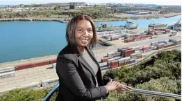  ?? IN CHARGE: East London Port manager Sharon Sijako. Picture: MICHAEL PINYANA ??