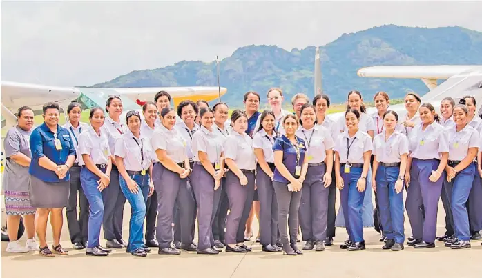  ?? Picture: SUPPLIED ?? Majority of the management role at the Joyce Aviation Group is held by females.