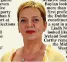  ??  ?? poised for victory?: SF Euro candidate Liadh Ní Riada