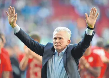  ?? FOTO: DPA ?? Jupp Heynckes steht vor seinem letzten Spiel in der Bundesliga.