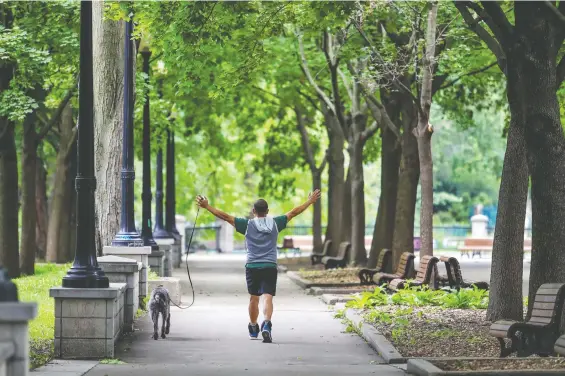  ?? JOHN MAHONEY ?? If your walking workouts have started to get a little stale, you'll find that moving more quickly will get your heart racing and your muscles pumping.