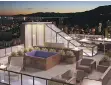  ??  ?? Eleven West’s penthouse will have a 1,336-square-foot rooftop deck.