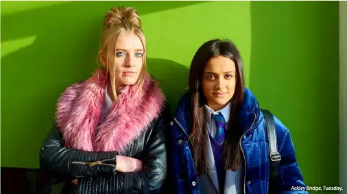  ??  ?? Ackley Bridge, Tuesday.