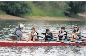  ?? FOTO: RTG WESEL ?? Beim Aktionstag ging es für die Teilnehmer­innen und Teilnehmer auch auf das Wasser.