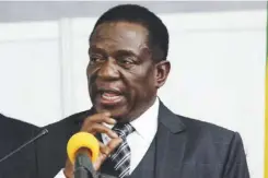  ??  ?? President Emmerson Mnangagwa