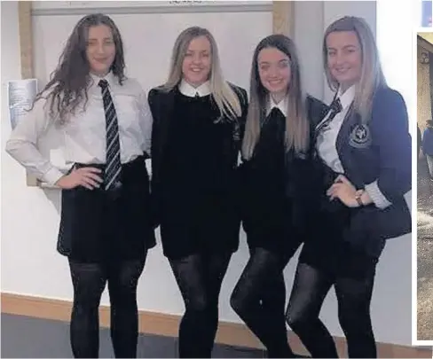  ??  ?? Dance group Success for S1 pupils