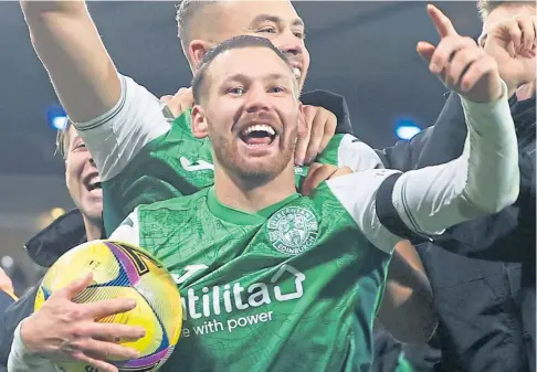  ?? ?? IN DEMAND: Saudi Arabian club Al-Faisaly will have to offer more for Hibs forward Martin Boyle.