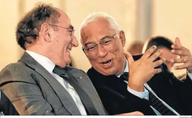  ?? IBERDROLA ?? El presidente de Iberdrola, Ignacio Galán, y el primer ministro de Portugal, Antonio Costa.